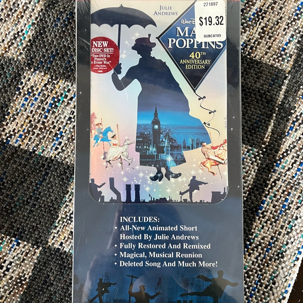 Mary Poppins 40th Anniversary Edition DVD (SEALED)